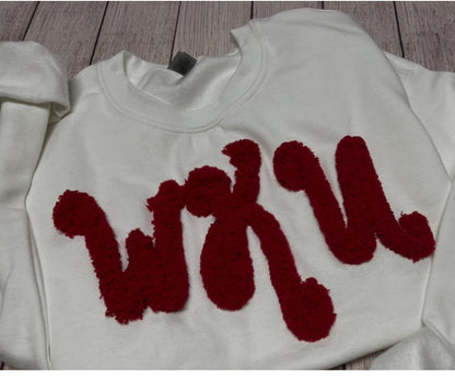 WKU Puffy Letter Sweatshirt PRE-ORDER (ready in 2-3 weeks) (A few in store now)