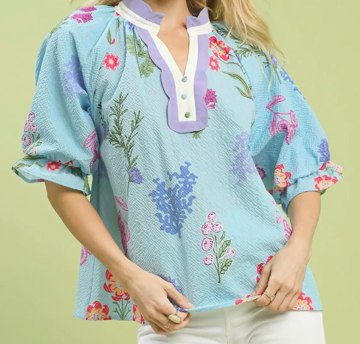 Light Blue Enchanted Top