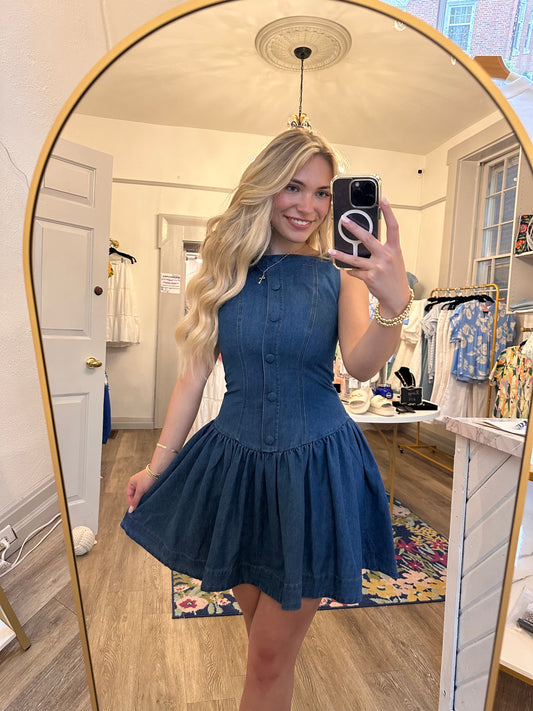Mia Denim Mini Dress
