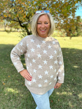 Load image into Gallery viewer, Star Sweater in Beige
