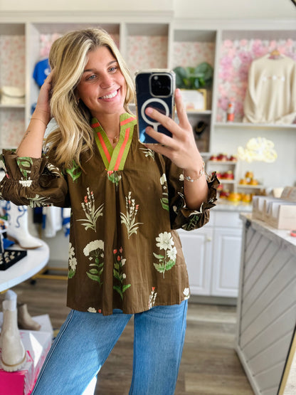 Charlotte Floral Print Blouse