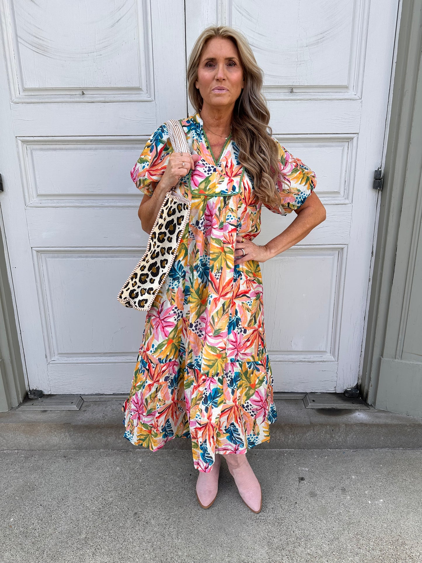 Garden Party Puff Sleeve Dress