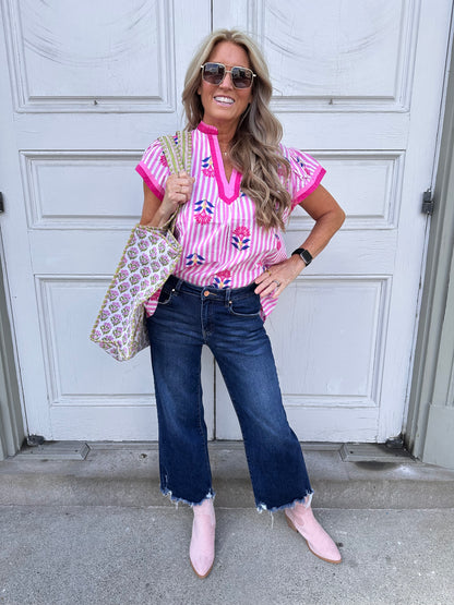 Pretty Pink Lola Top