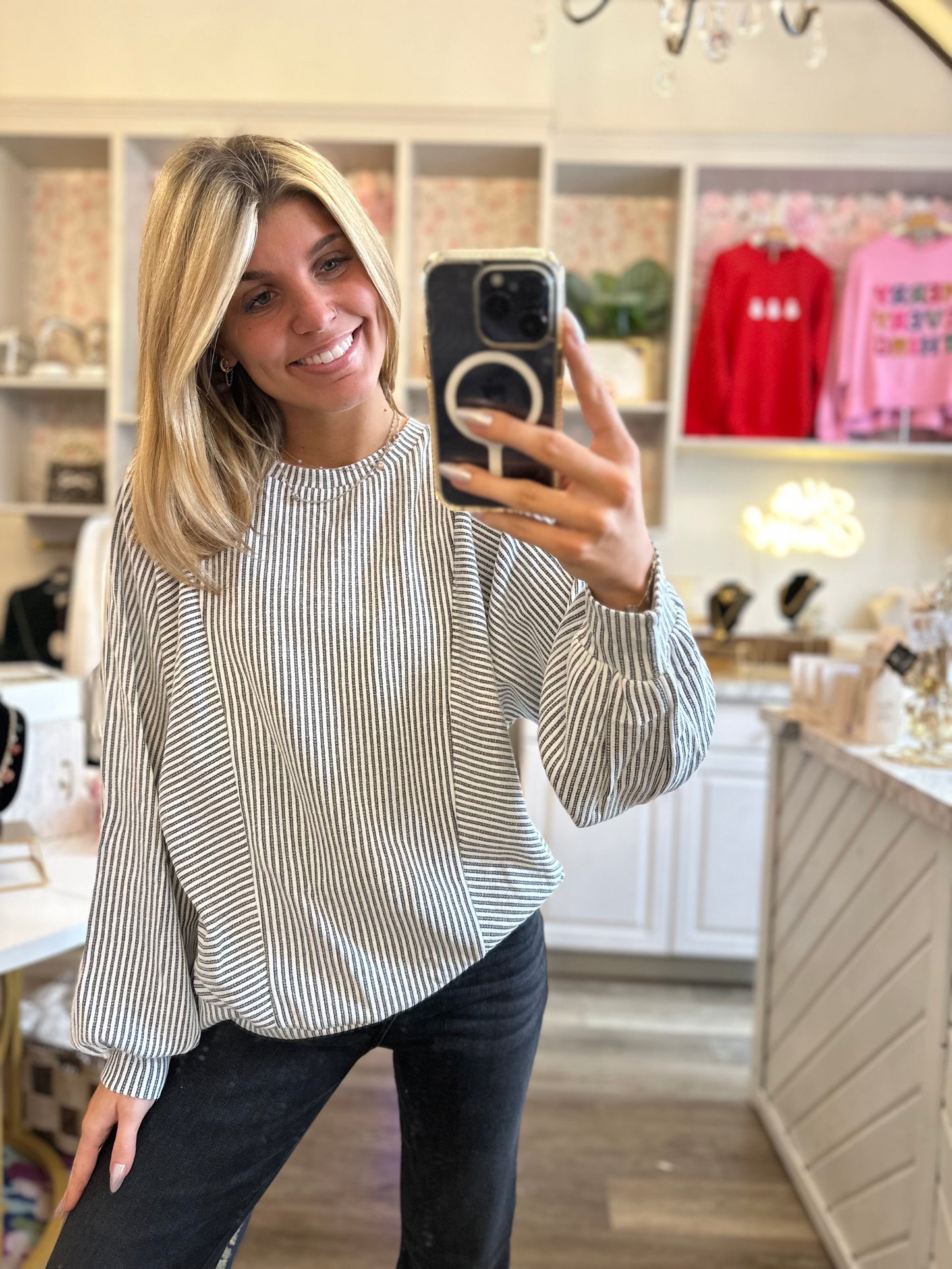 Erica Ribbed Knit Top