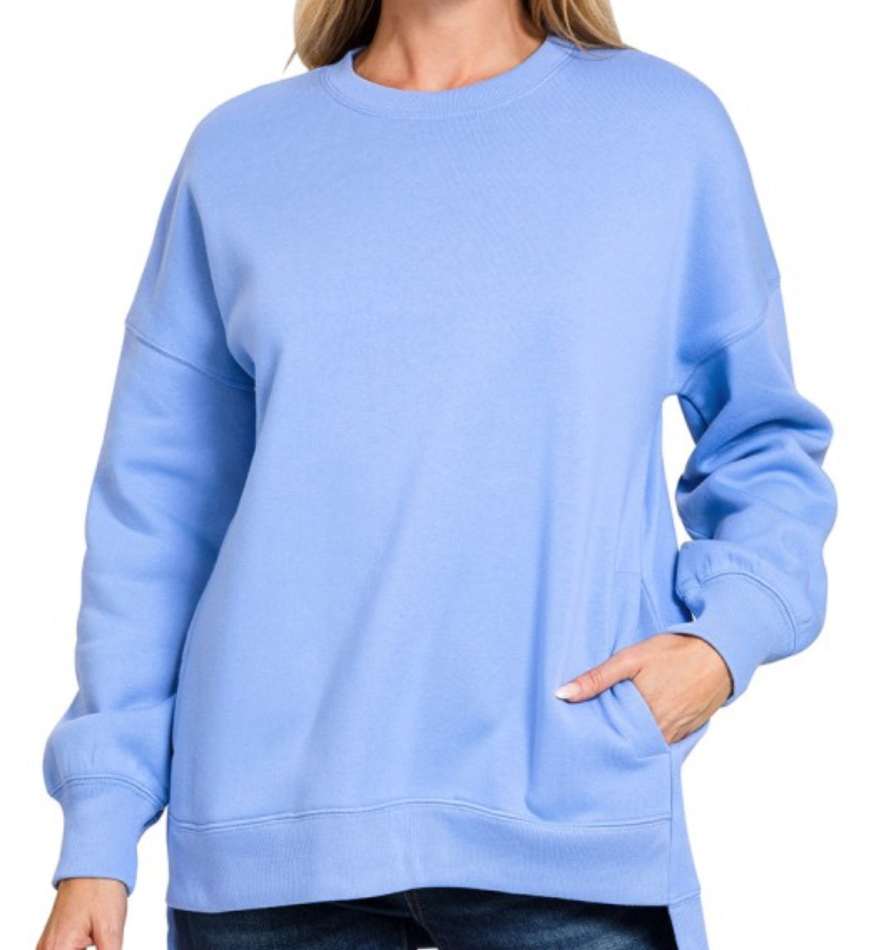 Andi Fleece Hi-low Sweatshirt