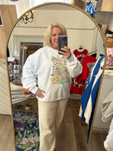 Load image into Gallery viewer, Fa La La Colorful Christmas Coquette Tree Crewneck
