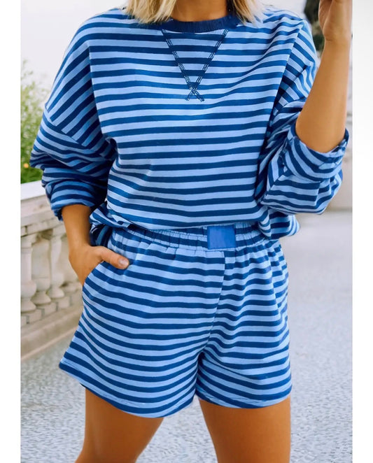 Elliott Striped Shorts Set