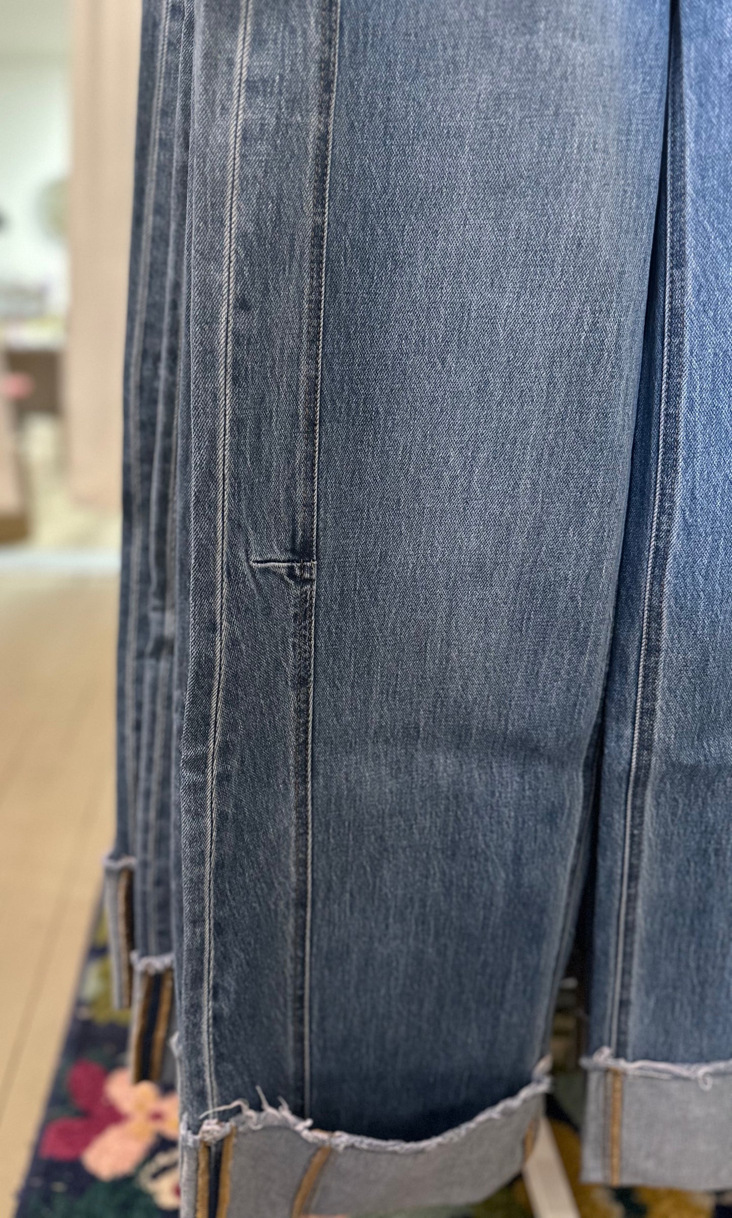 Olivia High Rise Cuffed Wide Leg