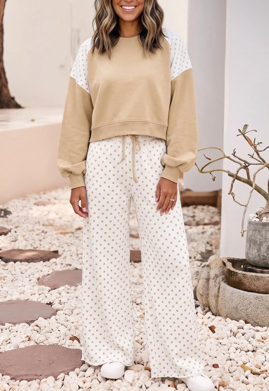 The Chloe Polka Dot Lounge Set
