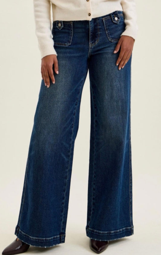 Lux Retro Dark Blue Judy Blue Jeans