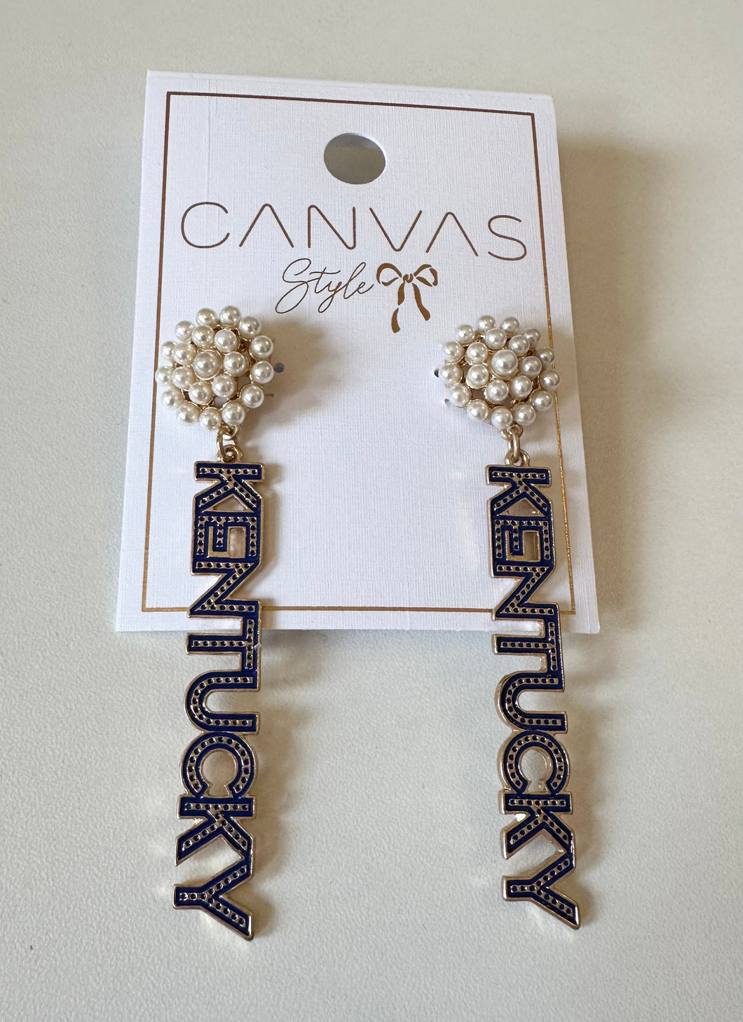 Kentucky drop earrings