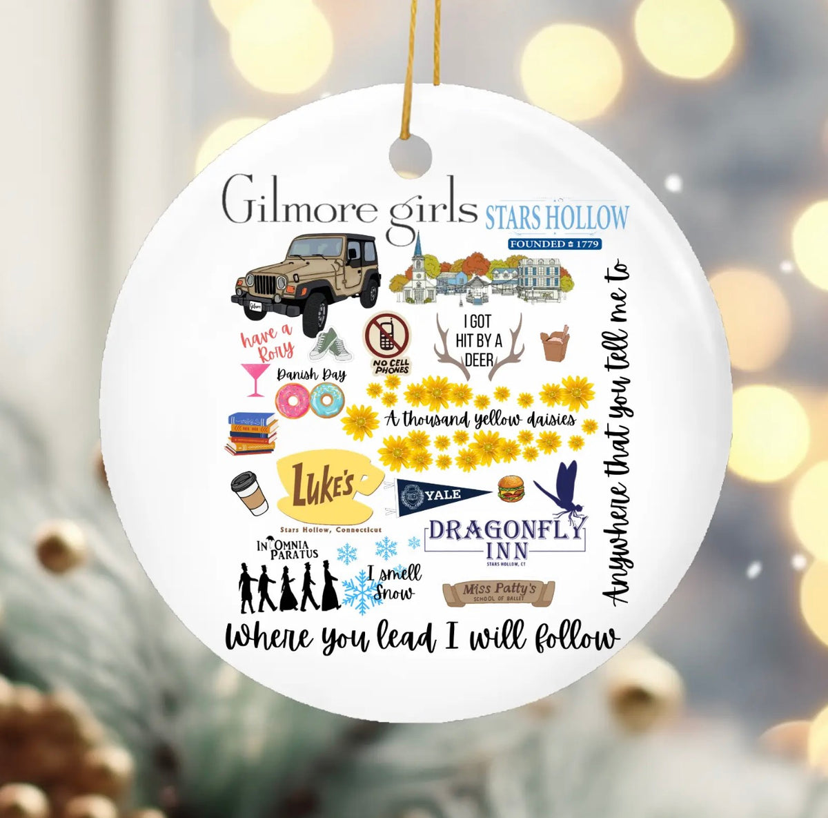 Gilmore Girls Christmas Ornament