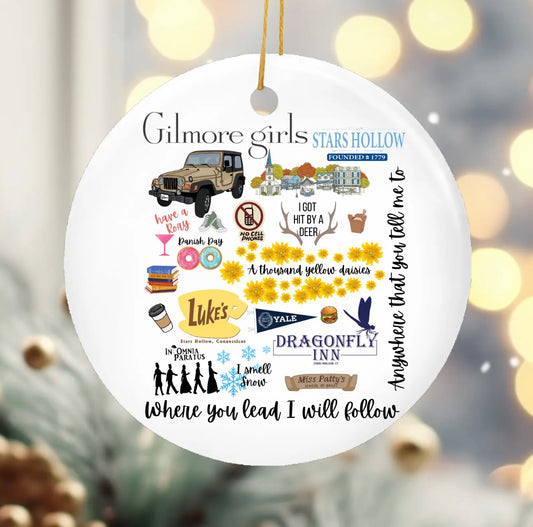 Pre-order Gilmore  Christmas Ornament