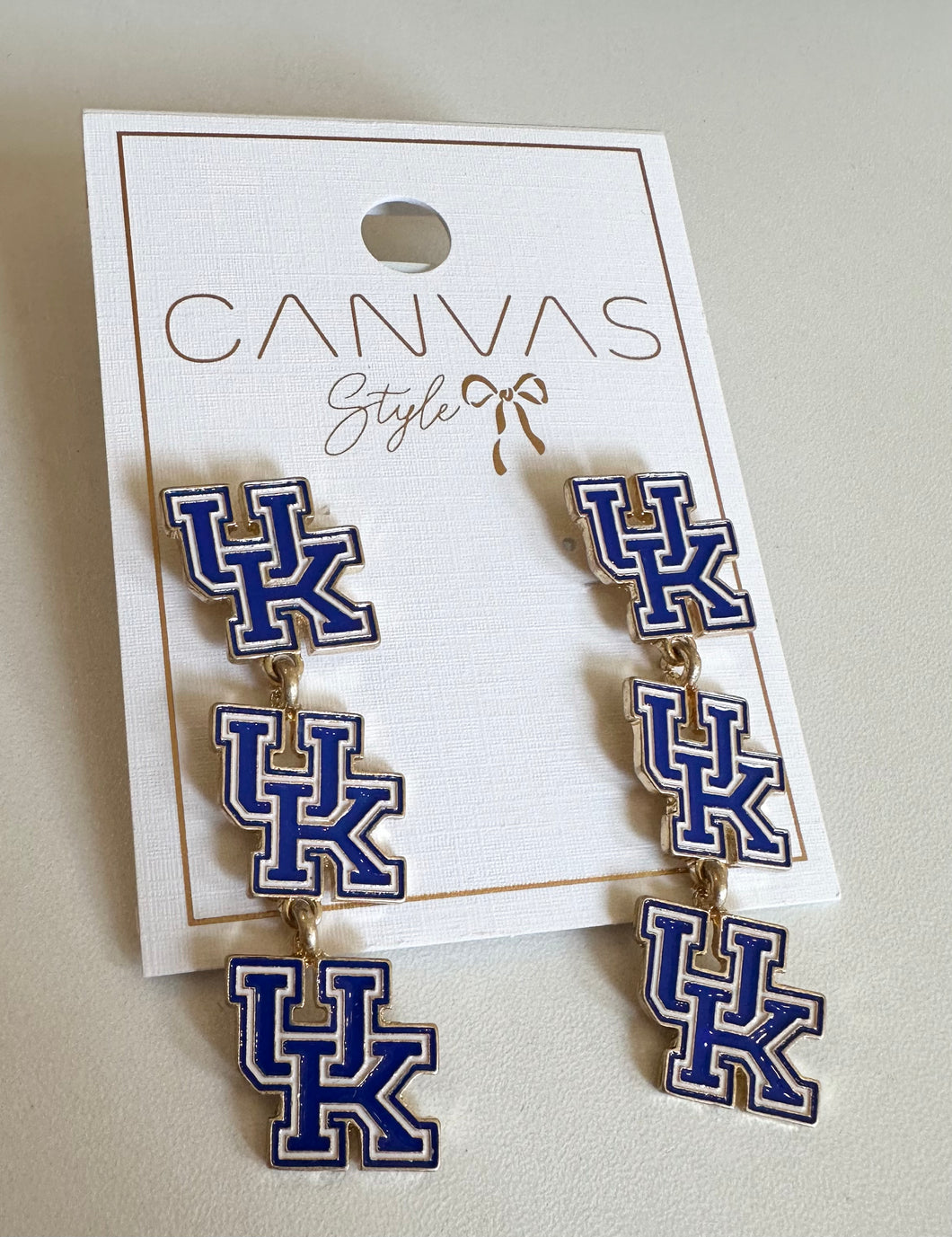 UK triple drop earrings