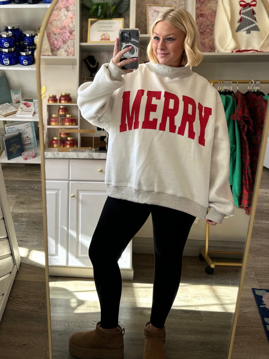 Grinchy- Merry Reversible Sweatshirt