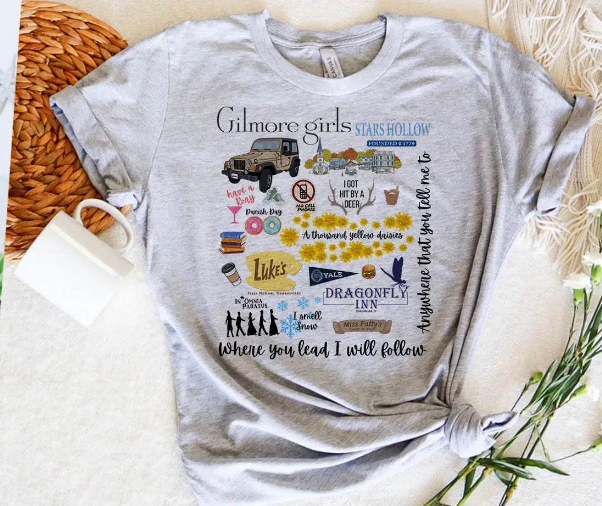 Stars Hollow Collage Tee