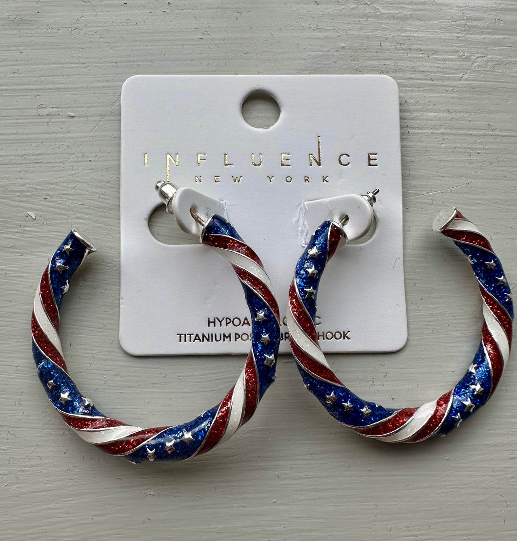 Large Stars and Stripes hoops
