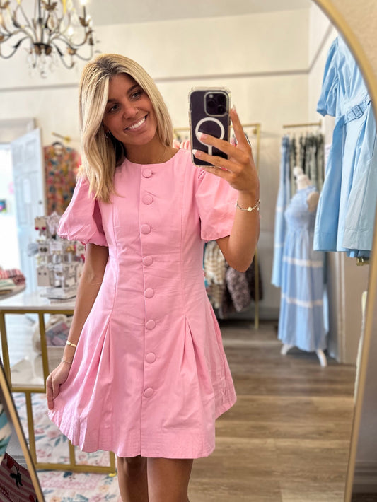 Juliette Pink Mini Dress