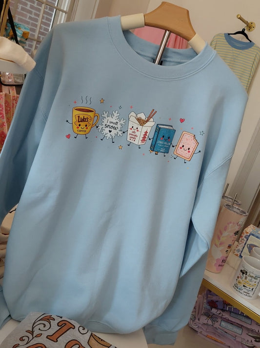 Friends Gilmore Girls Sweatshirt in blue