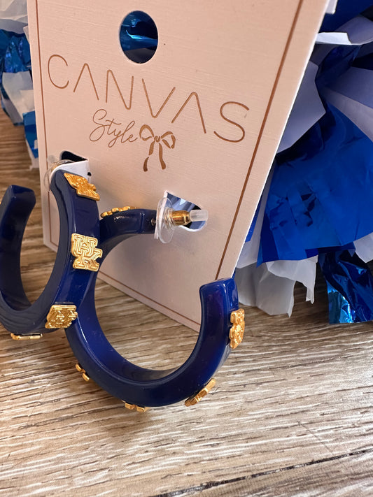 UK Blue Resin Hoops