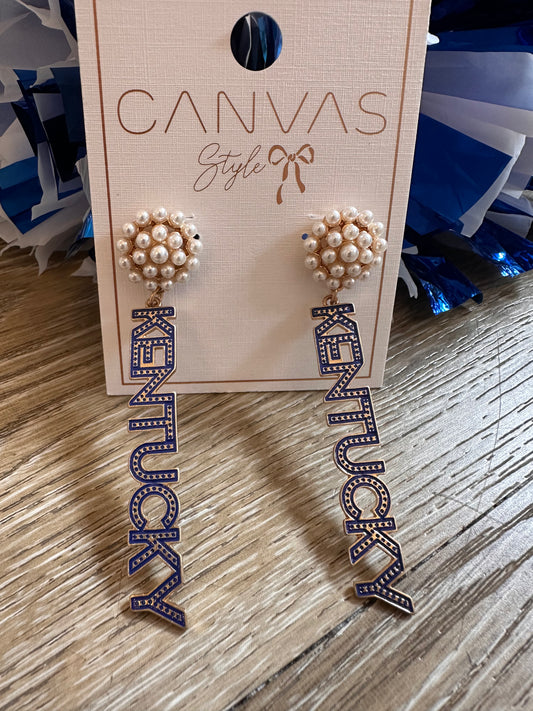 Kentucky Pearl Cluster Earrings
