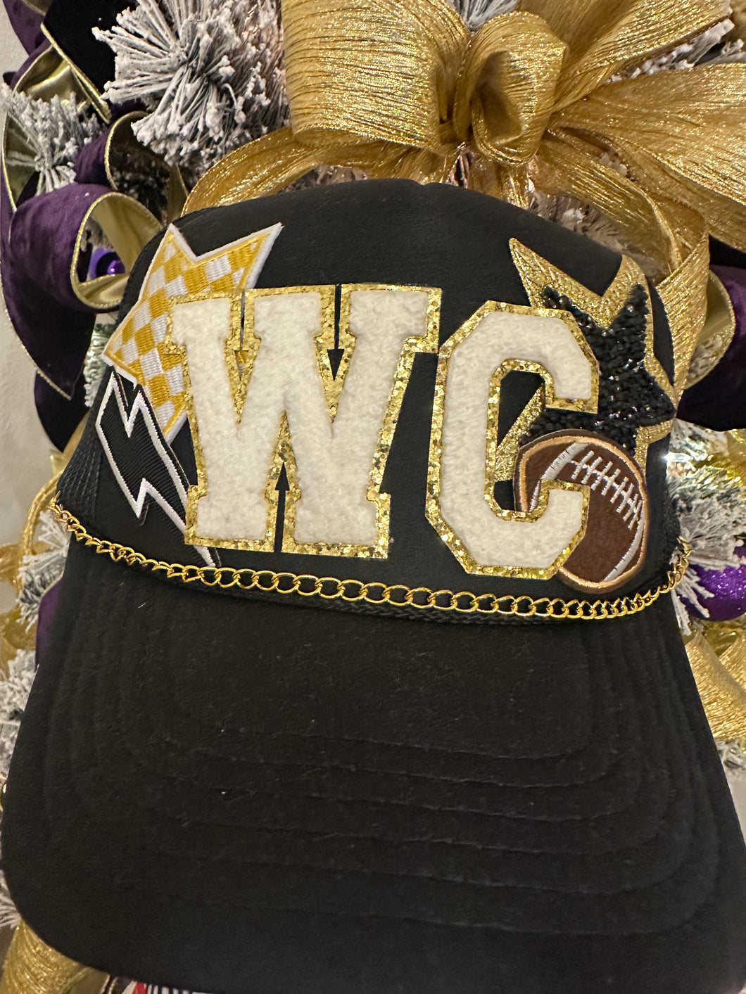 Woodford County Black and Gold Trucker Hat