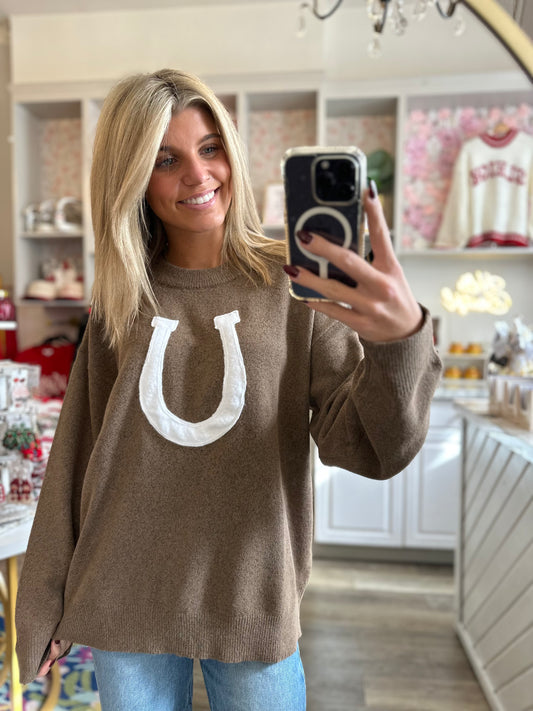 Heidi Horse Shoe Sweater