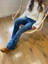 Load image into Gallery viewer, Star Print Flare Jeans
