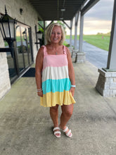 Load image into Gallery viewer, Color Block Sundress
